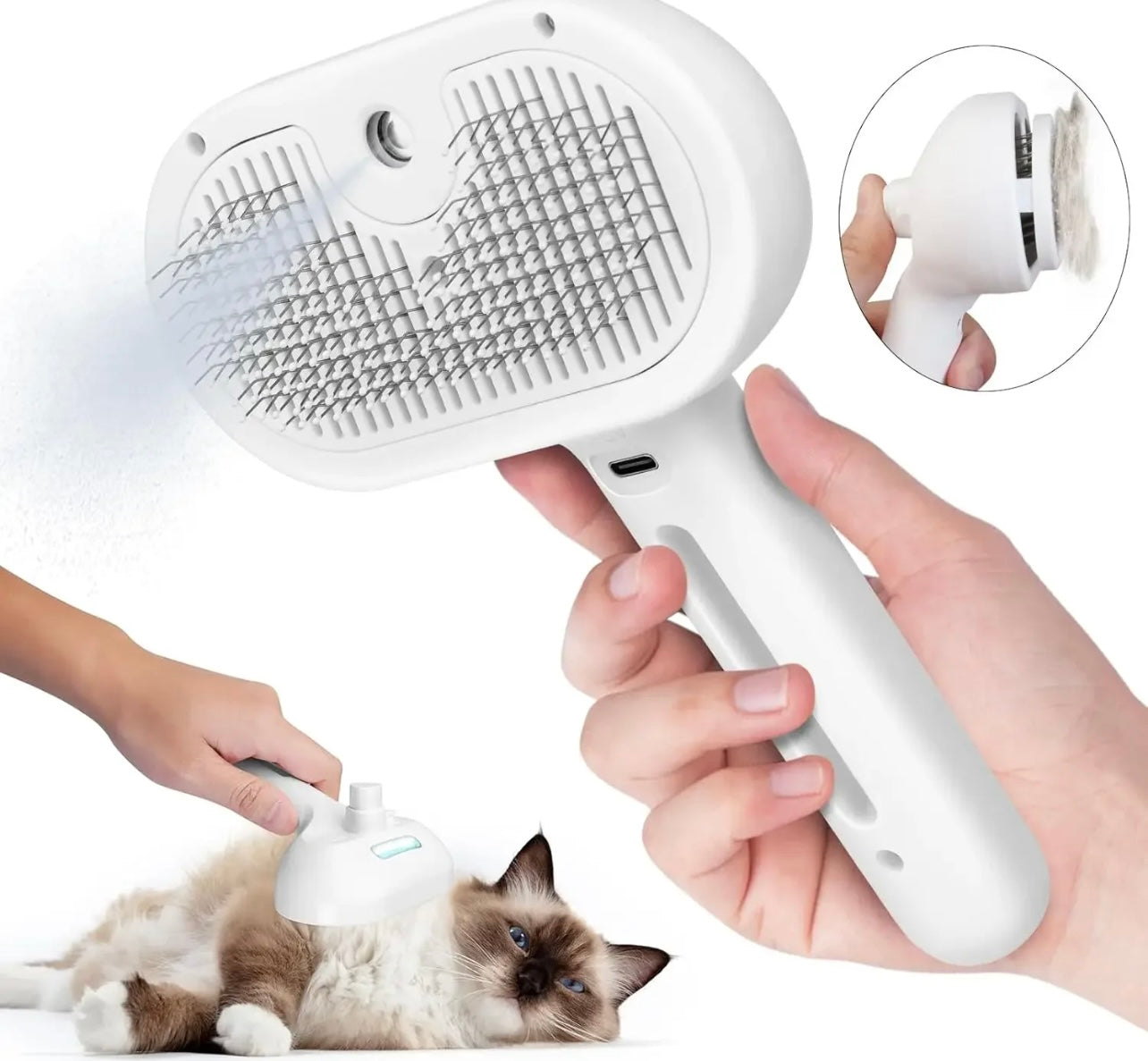 Pets Spray Hair Comb Pet Hair Remover Cleaning Brush Cats Grooming Dog Accessories Tools Dematting Water Mist Humidifier Comb Pet Supplies